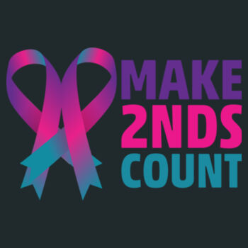 Make 2nds Count Logo V-Neck T-Shirt Design